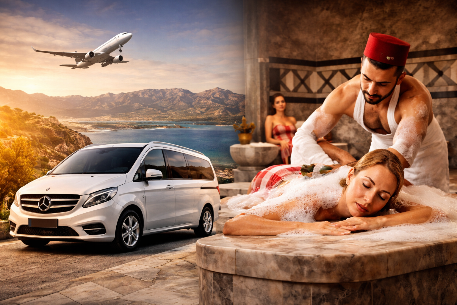 Services: Turkish Bath Experience with Transfer – Traditional Relaxation in Antalya